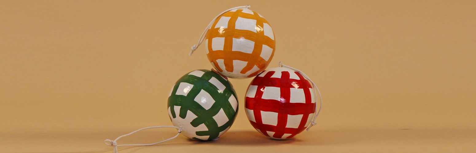 Papier Mache Baubles