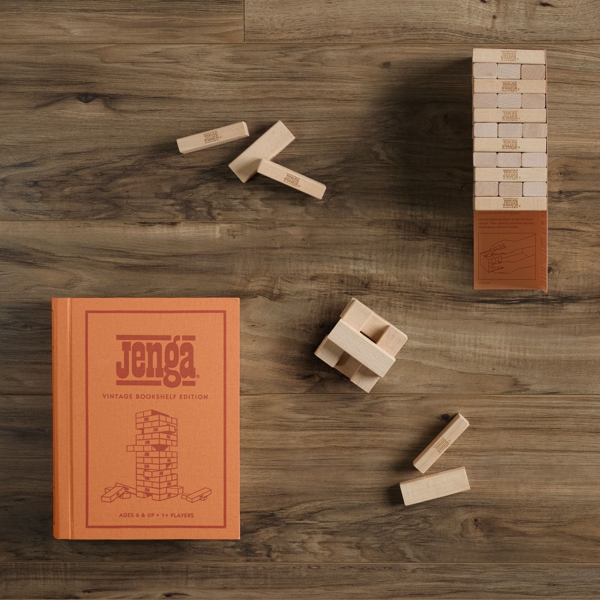 Jenga Vintage Bookshelf Game