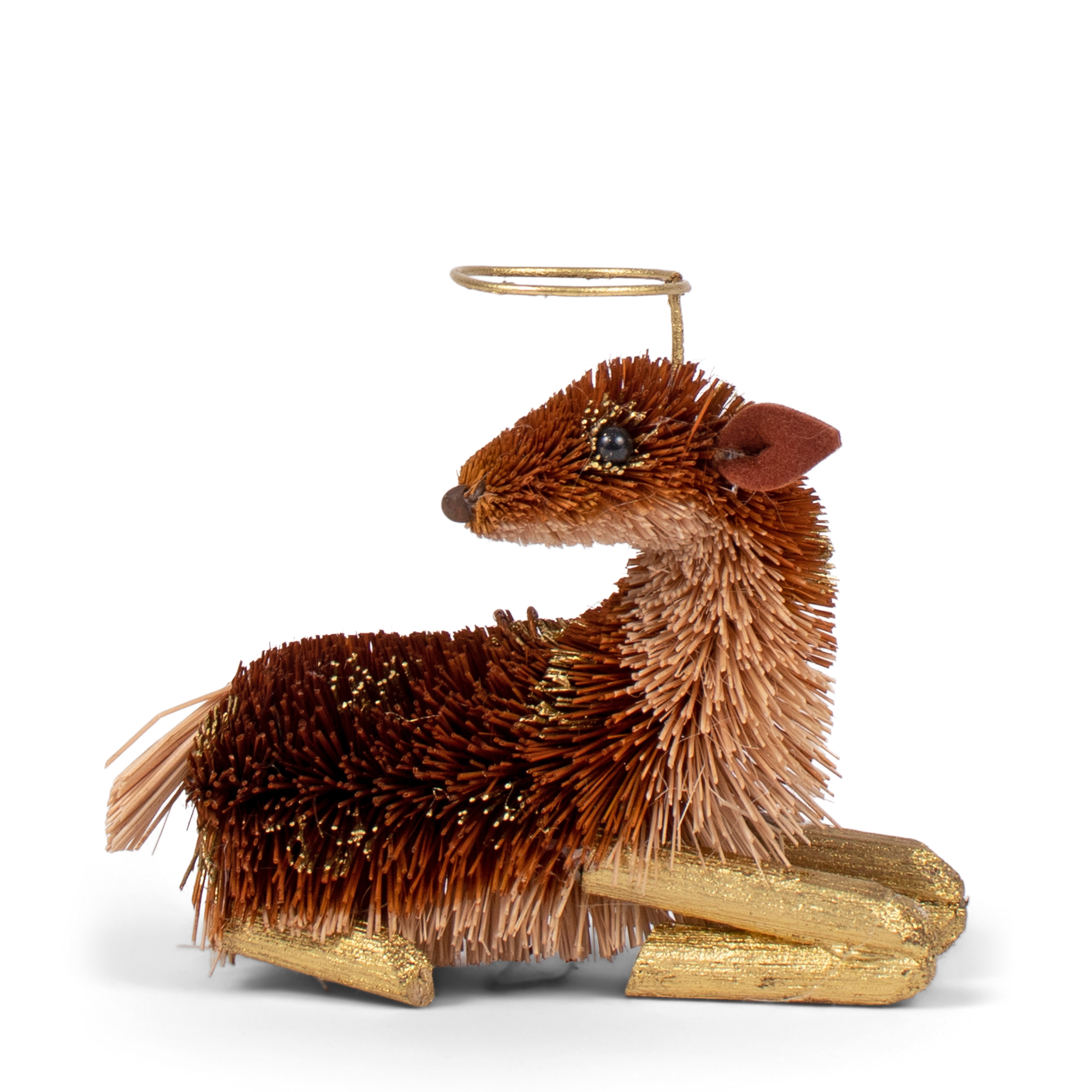 Bristle Fawn Decoration, 12cm