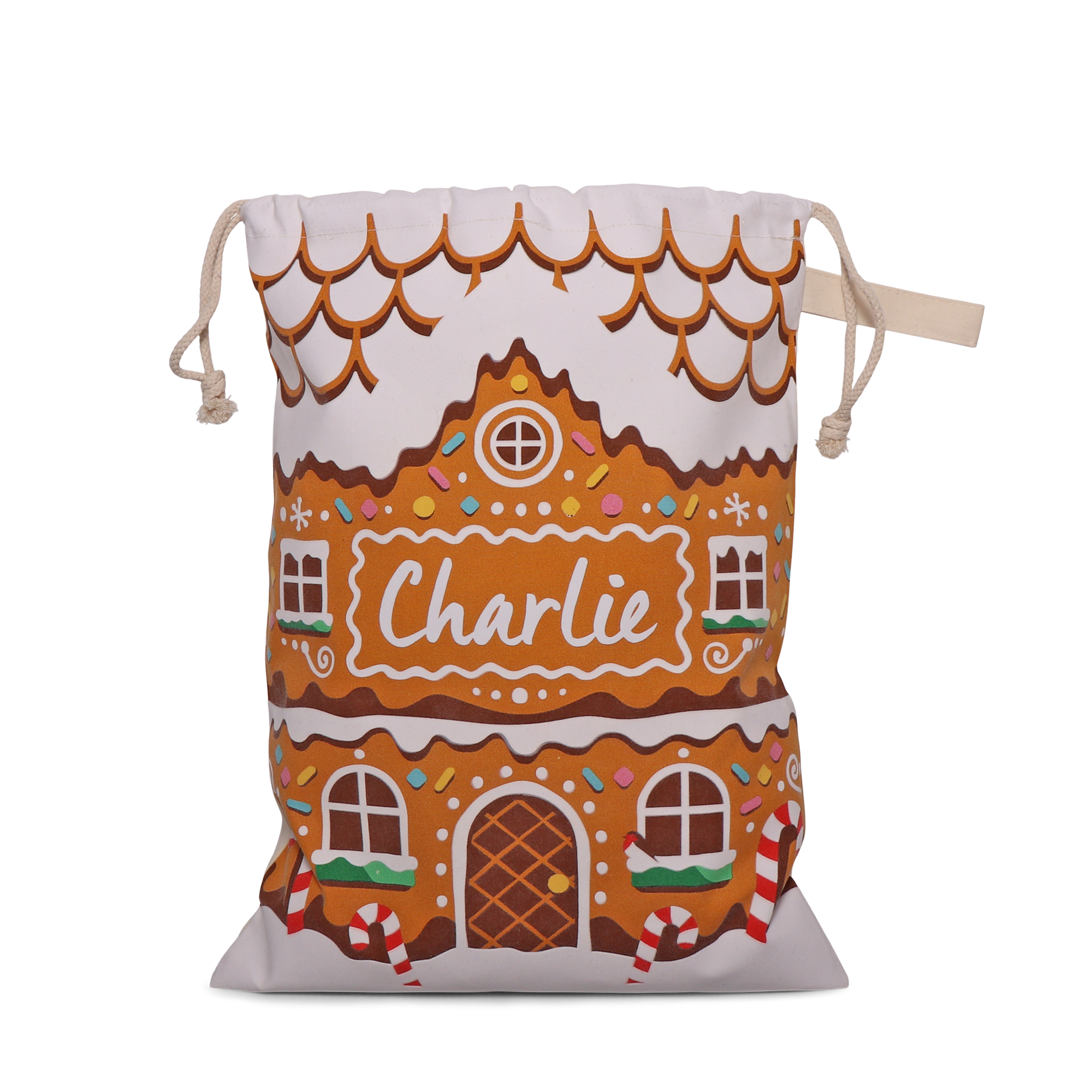 Gingerbread House Sack, Personalisable