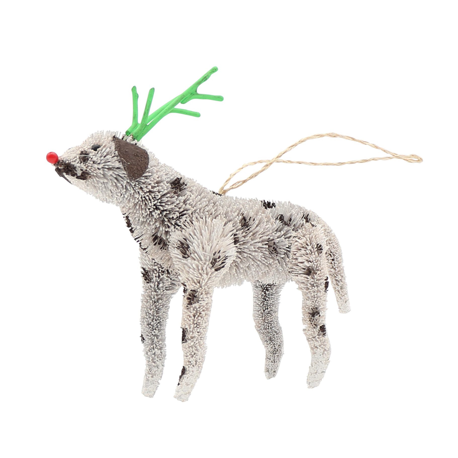 Bristle Dalmatian Decoration, 16cm