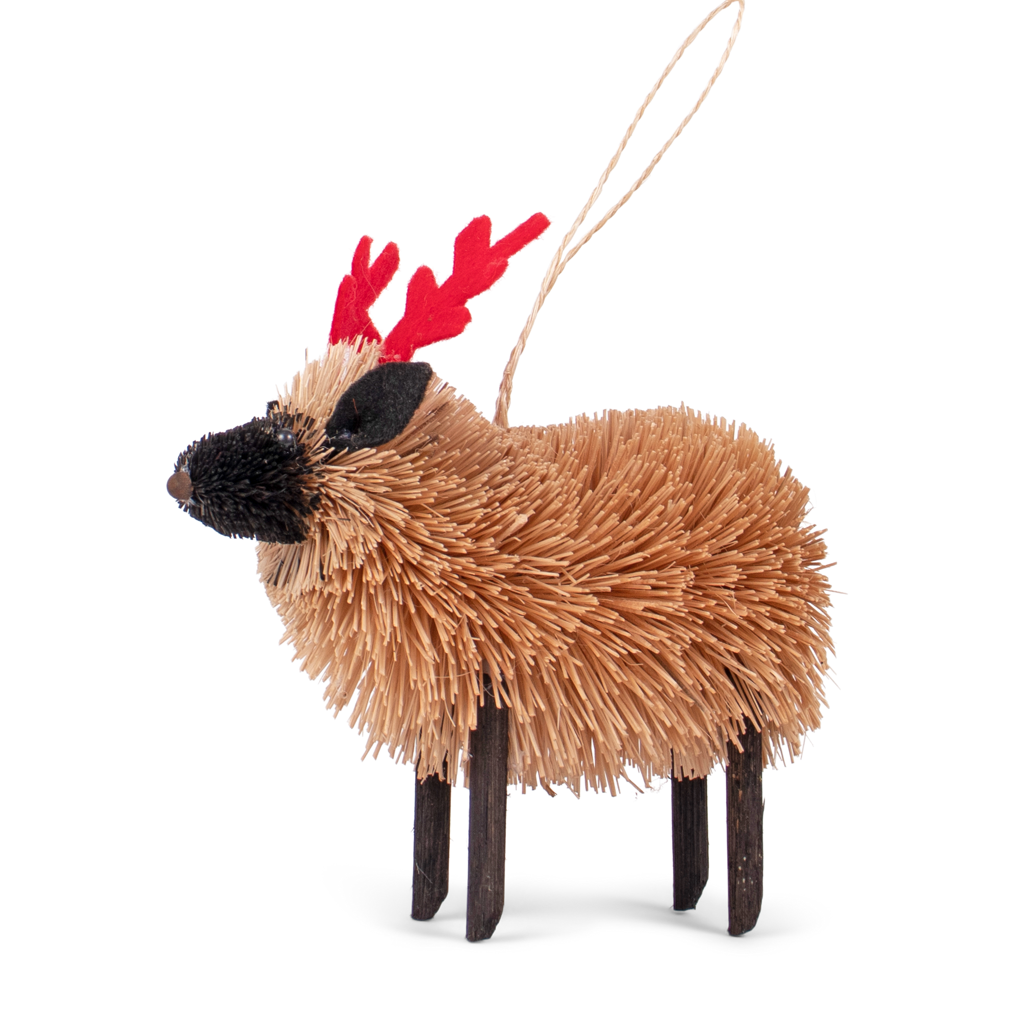 Bristle Sheep Decoration, 10cm