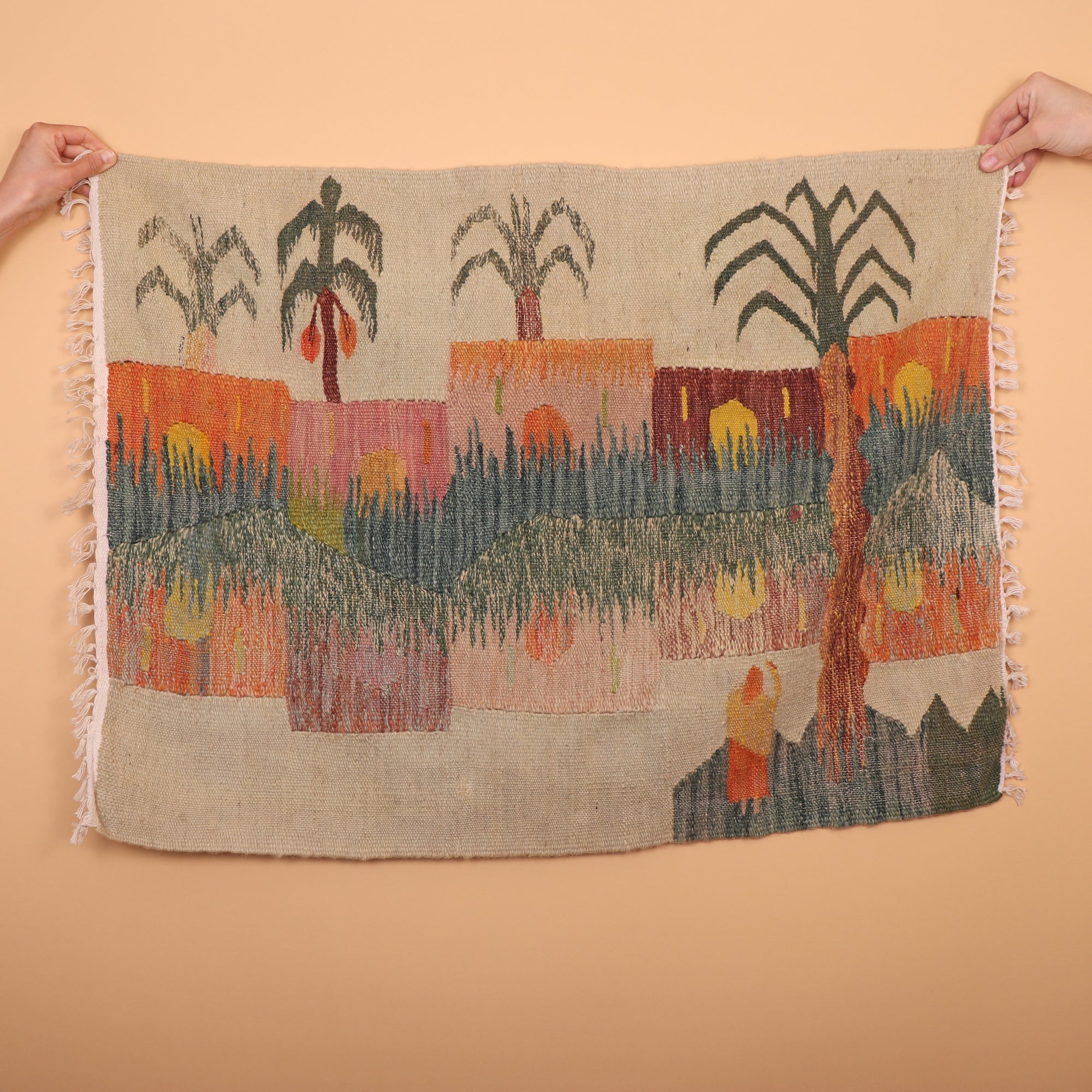 'Palm Tree & Houses' Rug