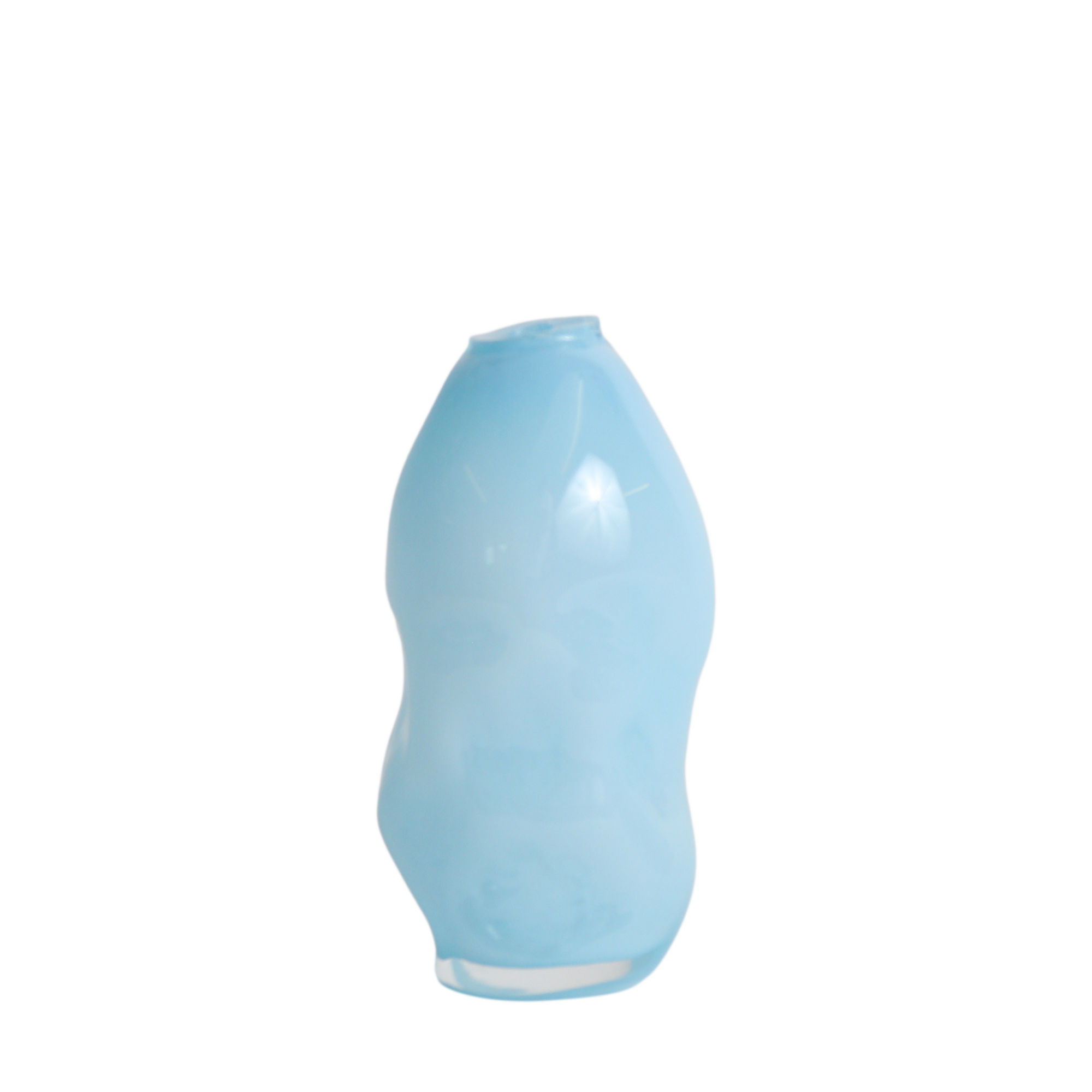 Irregular Vessel Vase Skylight Blue