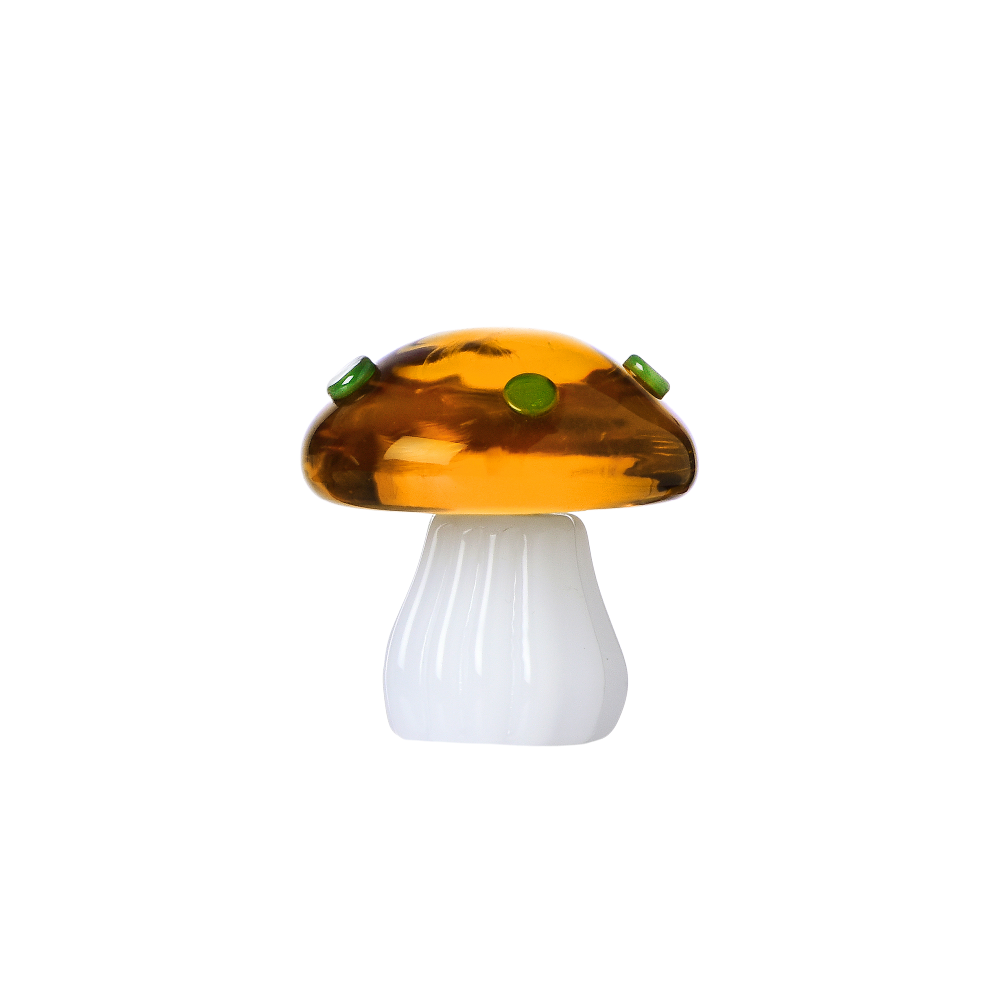 Mushroom Amber Glass