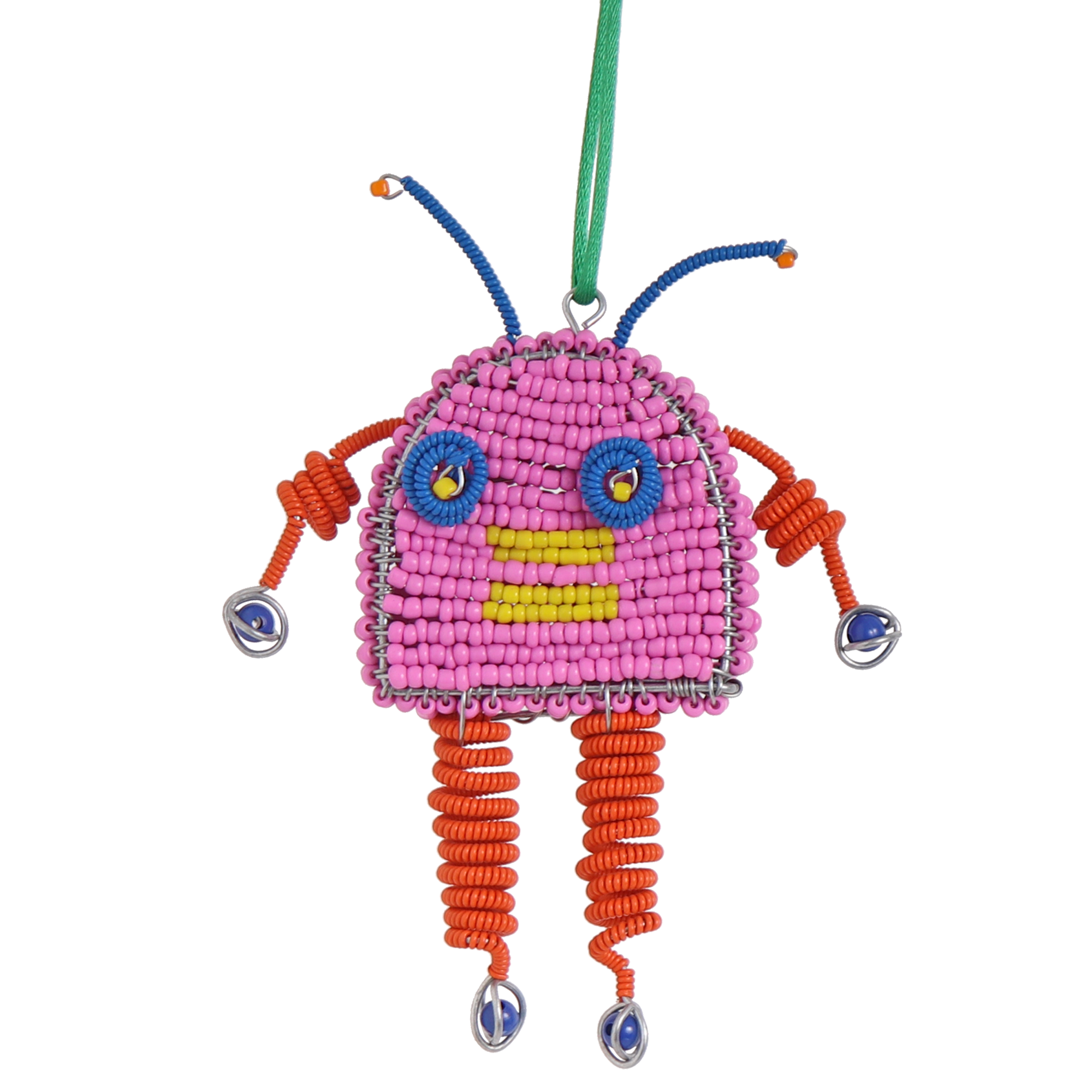 Beaded Electric Robot Decoration, 12cm