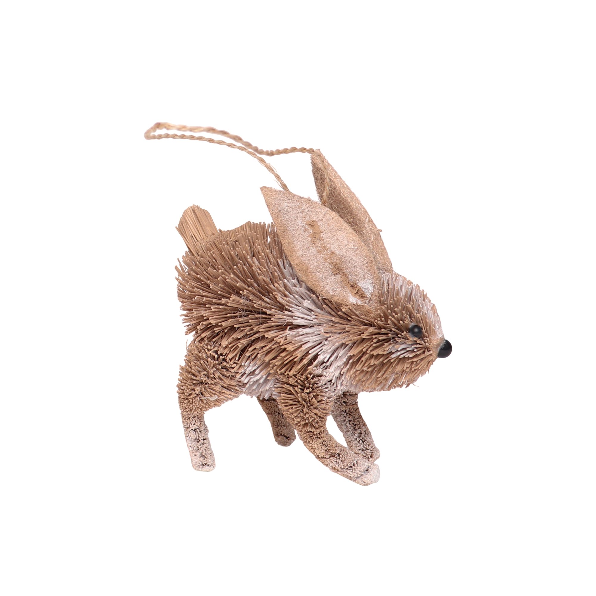 Bristle Rabbit Decoration, 10cm