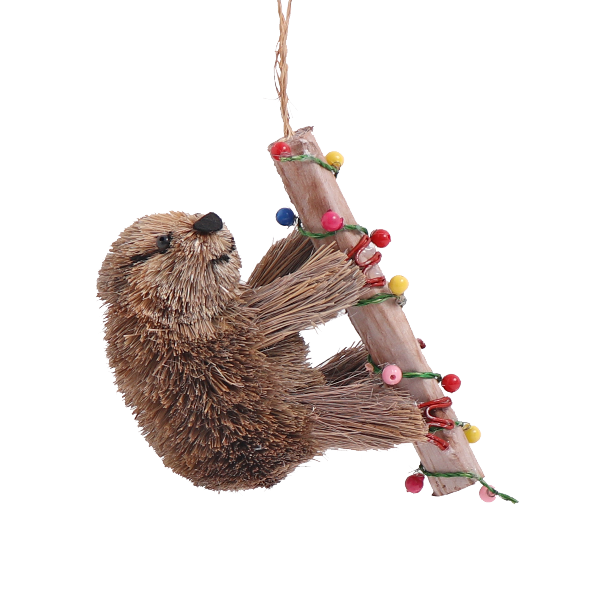 Bristle Sloth Decoration, 10cm