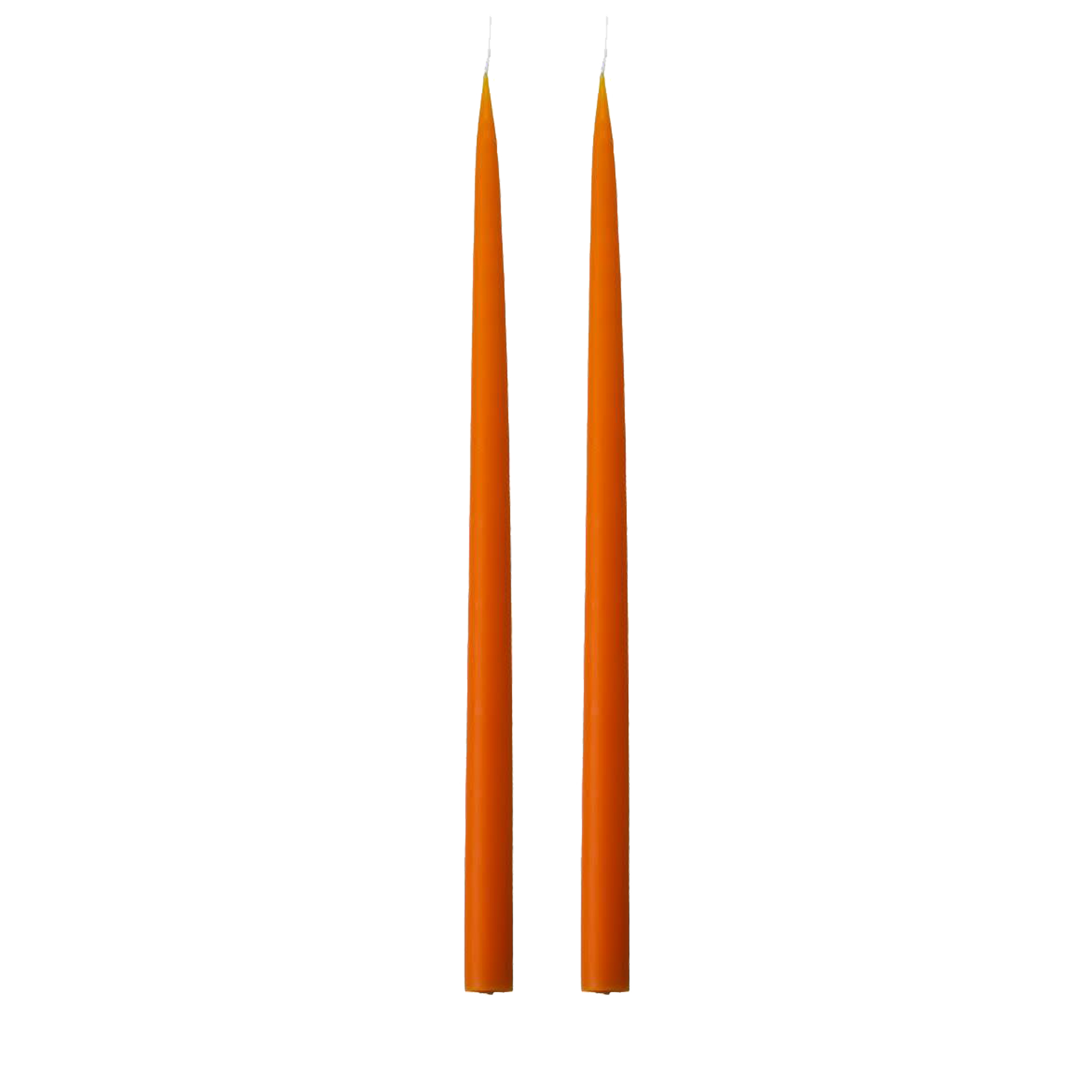 Slim Candle Pair, Tangerine