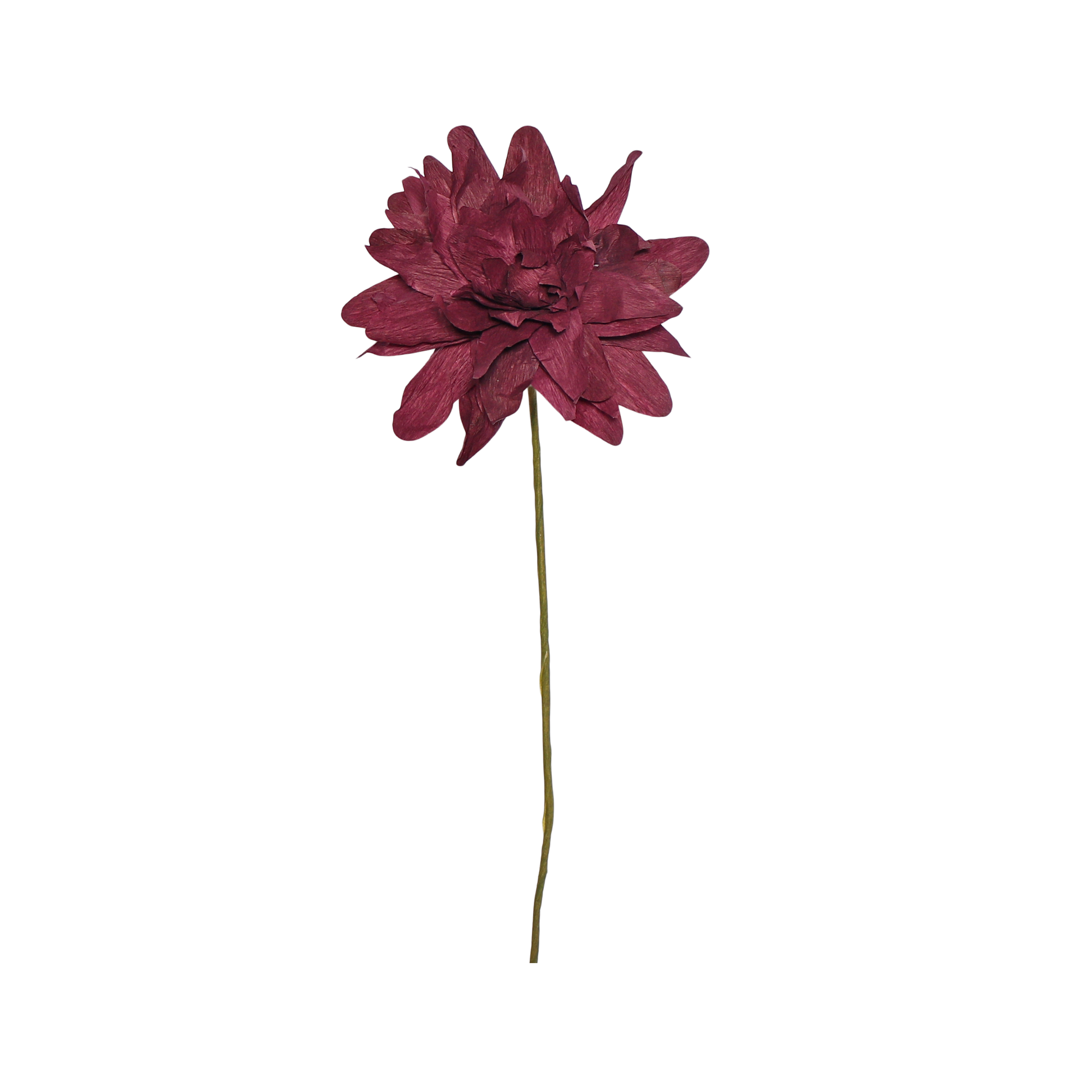 Grand Dahlia Paper Flower, Aubergine