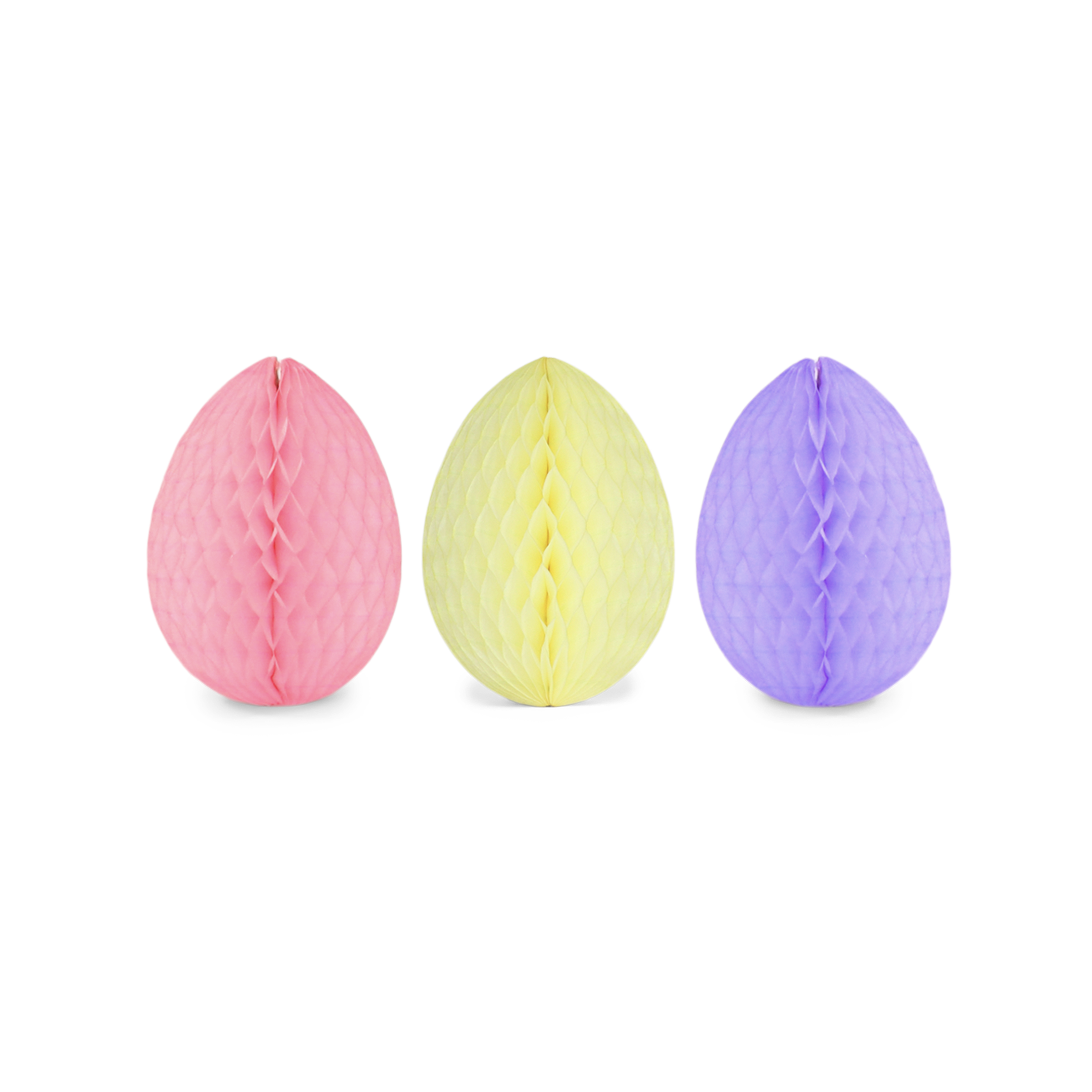 Honeycomb Egg Trio 15cm Pastel