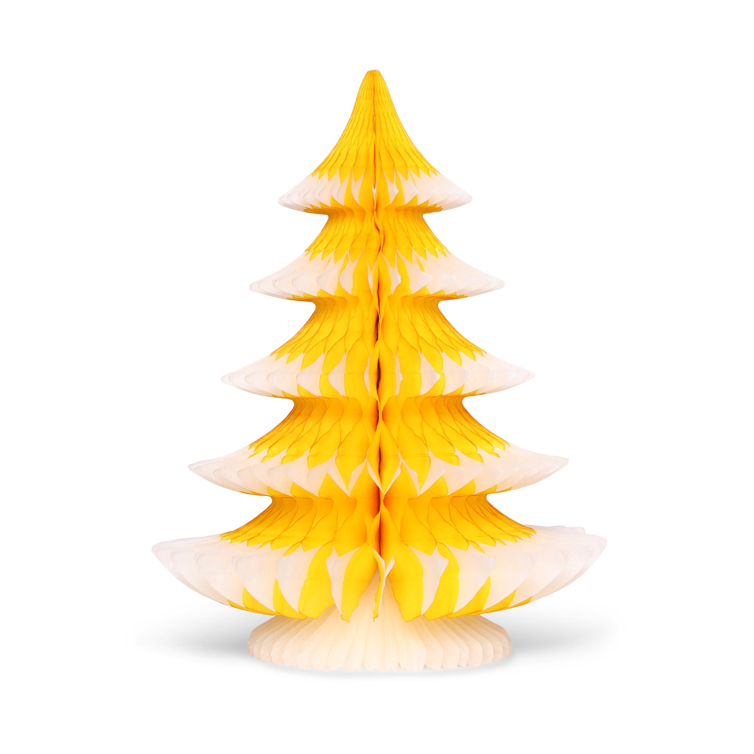 Snow Tip Christmas Tree 25cm, Yellow