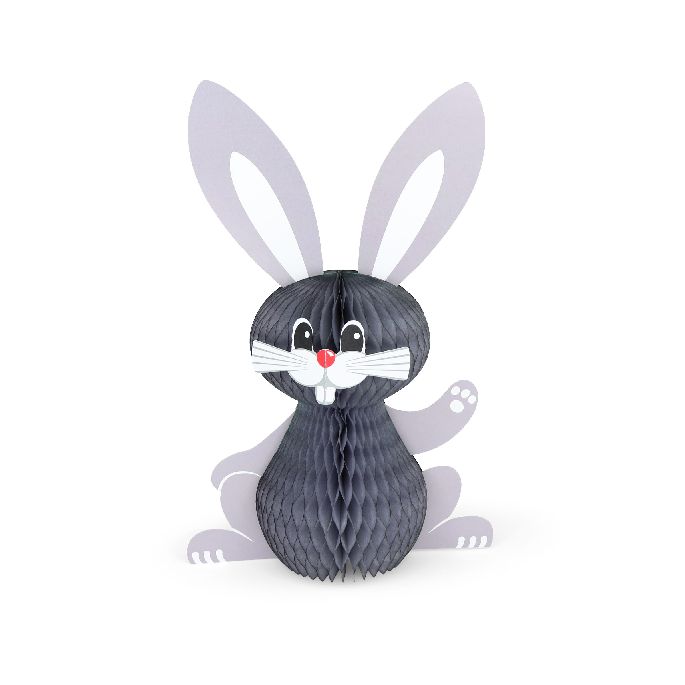 Honeycomb Bunny 30cm Grey