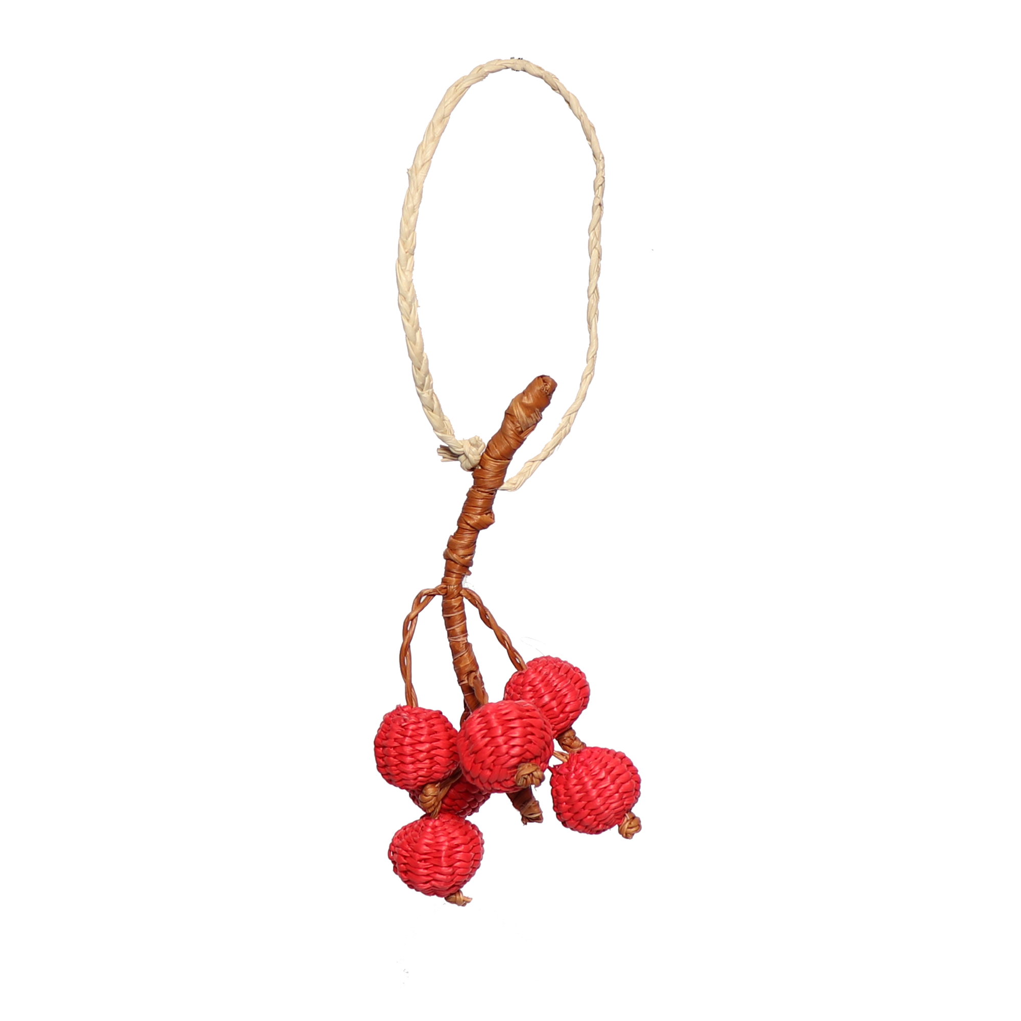 Woven Fruit Berry Decoration, 7cm