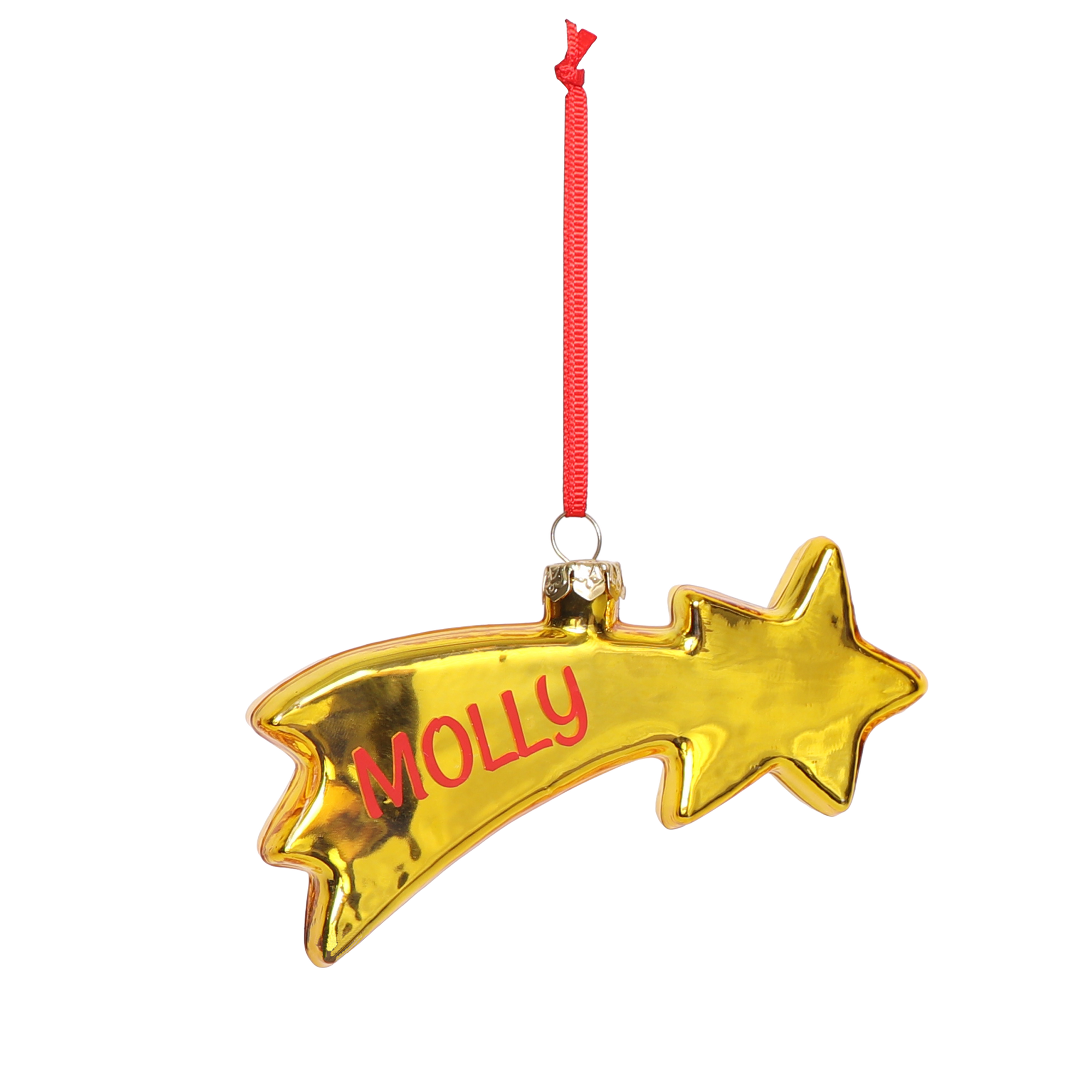 Shooting Star Decoration Gold, Personalisable